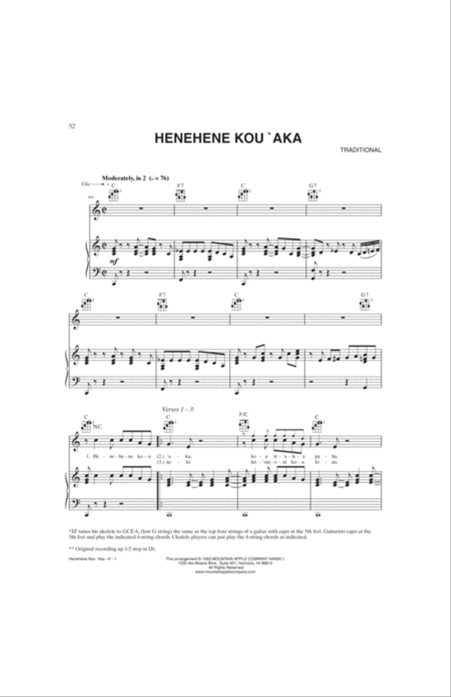 Top-Requested Hawaiian Sheet Music Piano, Vocal, Guitar scores gallery preview page 4