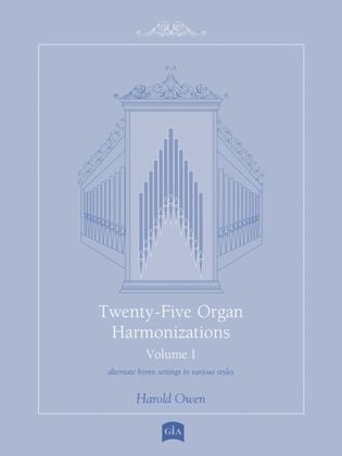 Book cover for Twenty-Five Organ Harmonizations - Volume 1