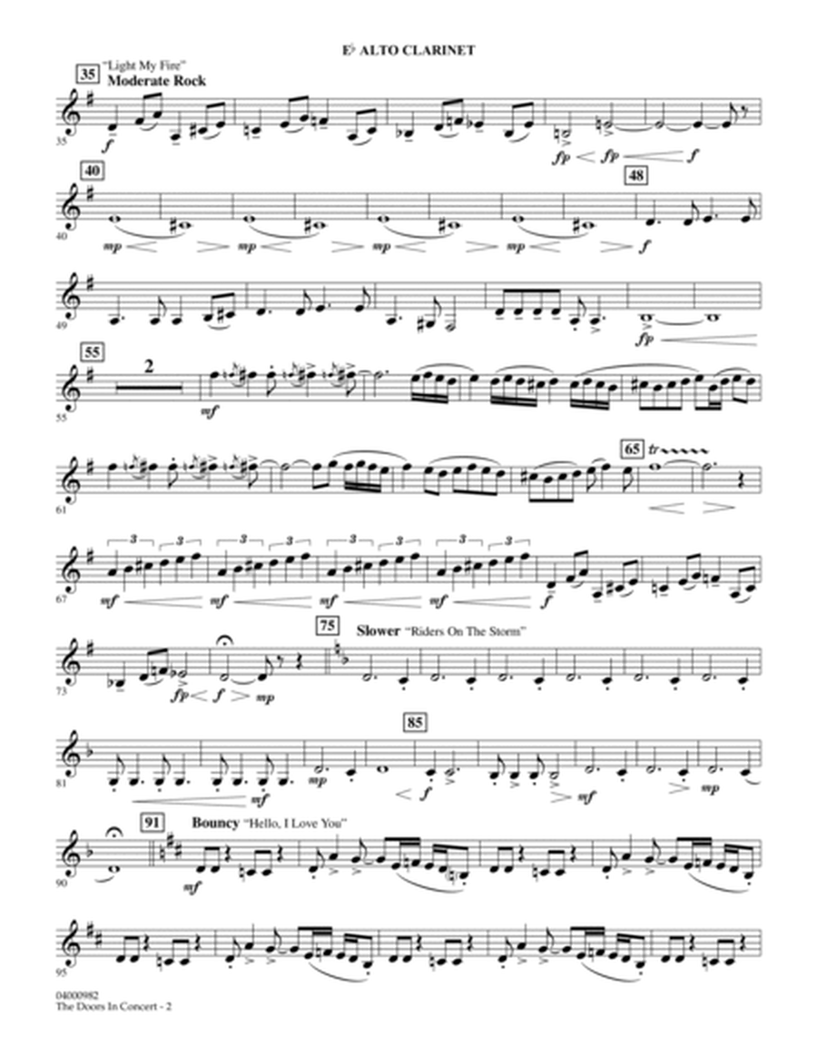 The Doors in Concert (arr. Paul Murtha) - Eb Alto Clarinet