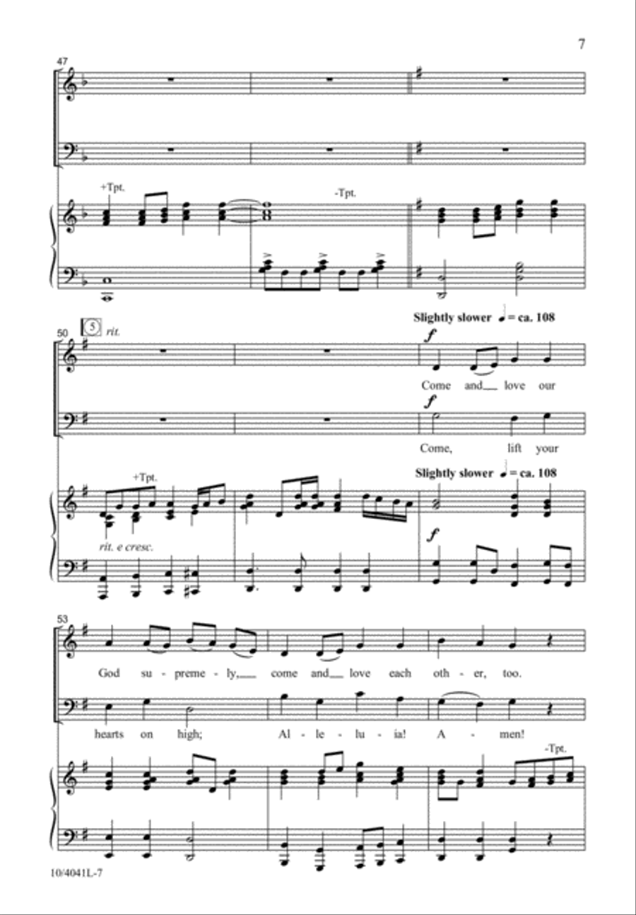 Come and Worship 4-Part scores gallery preview page 8