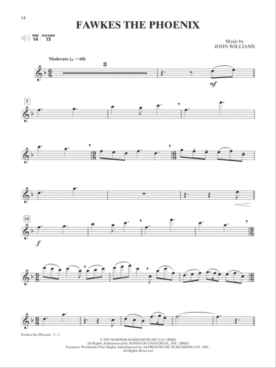 Harry Potter Instrumental Solos Flute Solo scores gallery preview page 4