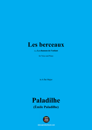 Book cover for Paladilhe-Les berceaux,from 'La chanson de l'enfant',in A flat Major