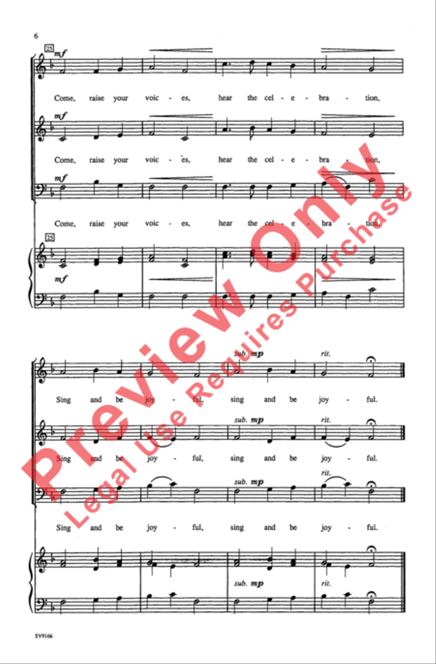 Come, Join in Singing 3-Part scores gallery preview page 6