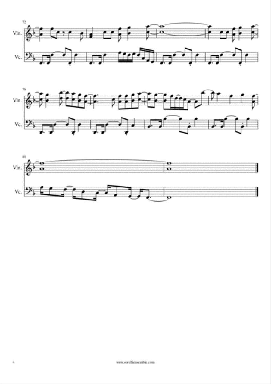 Just The Way You Are String Duet scores gallery preview page 4