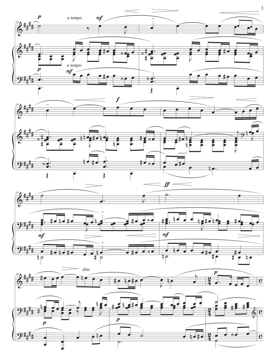 RACHMANINOFF: Vocalise, Op. 34 no. 14 (in 7 keys: C-sharp, C, B, B-flat, A, A-flat, and G minor) Piano, Vocal scores gallery preview page 4