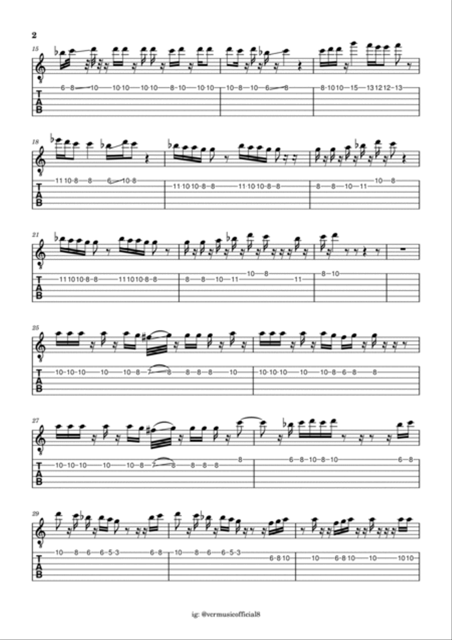 Vizhi Moodi Yosithaal Acoustic Guitar scores gallery preview page 2