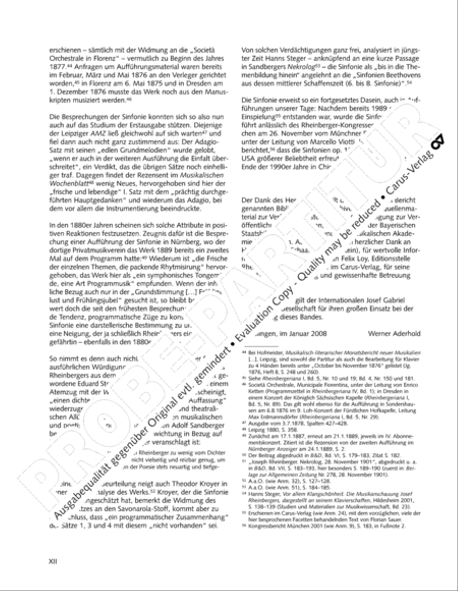 Rheinberger (Gesamtausgabe, Bd. 24) Orchestra scores gallery preview page 13