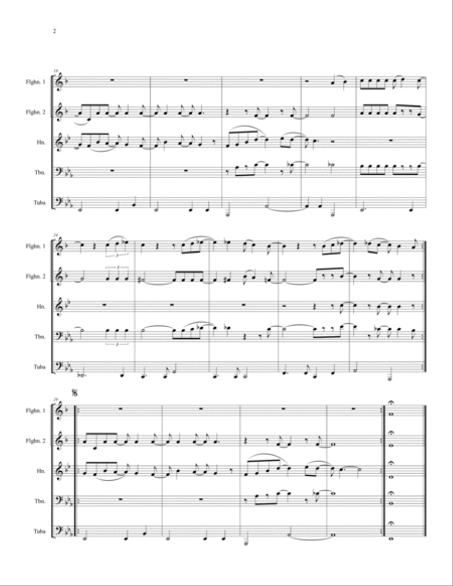 How Deep Is Your Love Brass Ensemble scores gallery preview page 4
