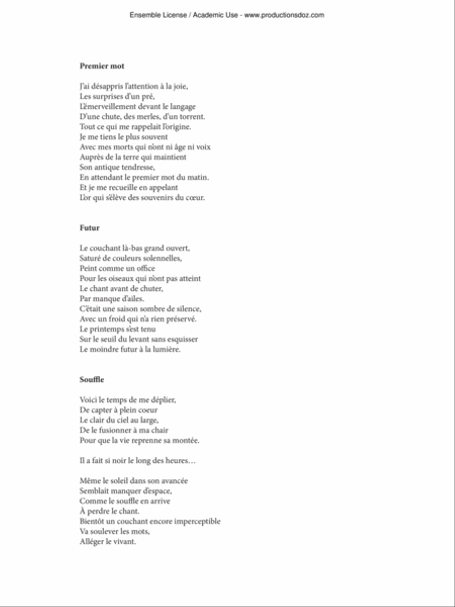 Le clair du ciel au large Clarinet Solo scores gallery preview page 5