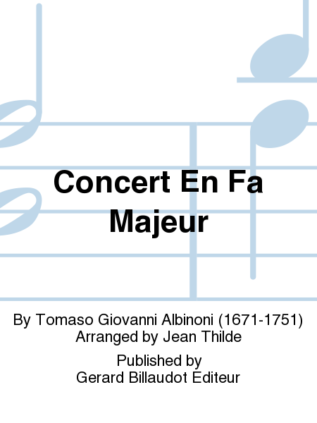 Concert En Fa Majeur