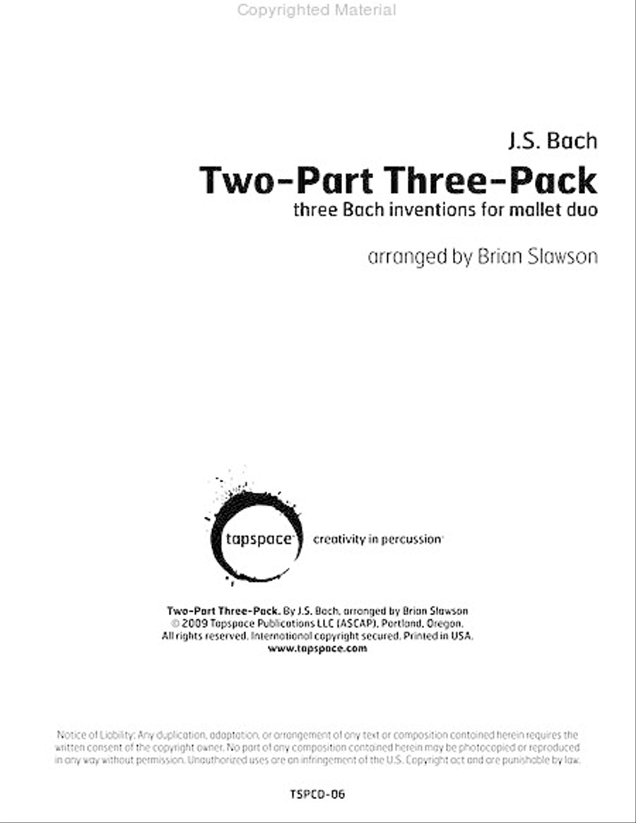 Two-Part Three-Pack 2-Part scores gallery preview page 2