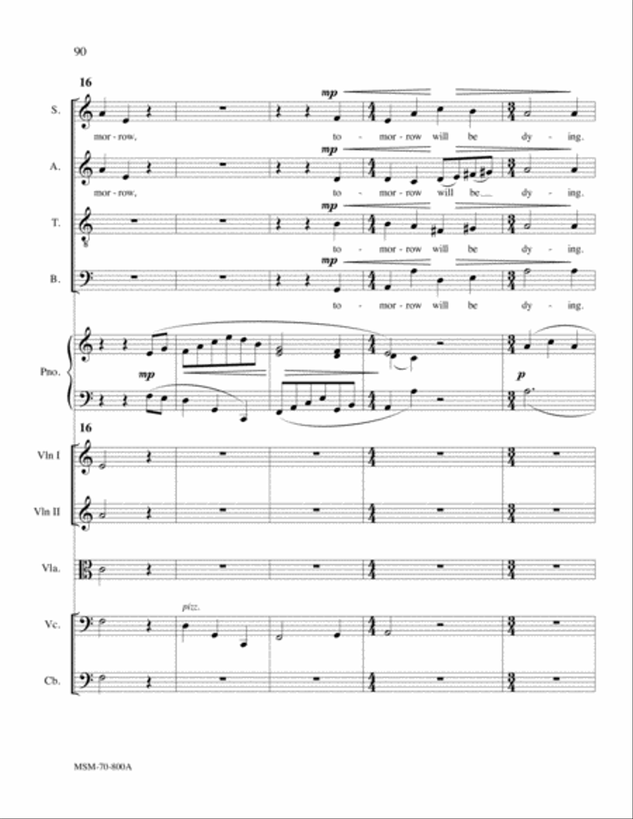 Serenade (Orchestra Score) Choir scores gallery preview page 20