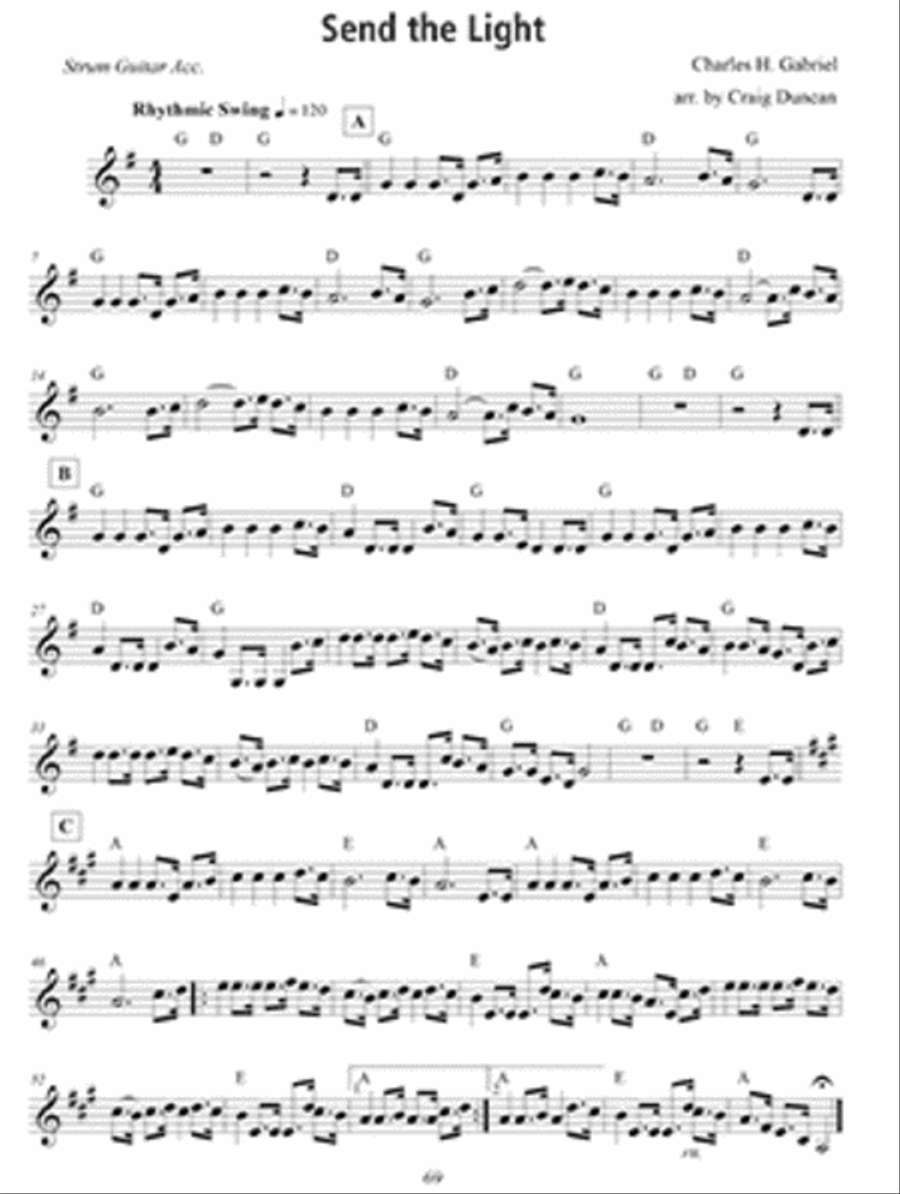 100 Gospel Songs and Hymns for Violin and Guitar Violin scores gallery preview page 4