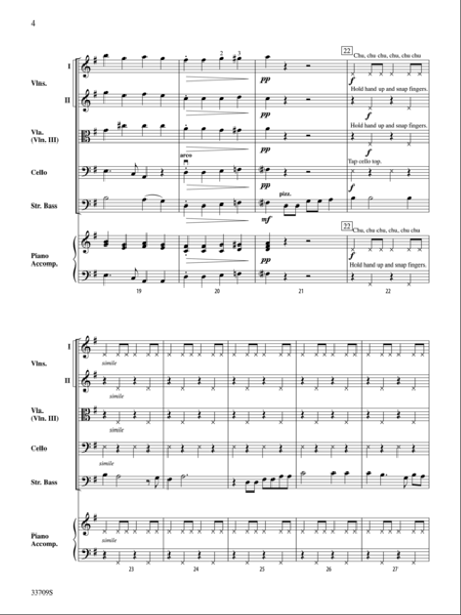 Blue Christmas String Orchestra scores gallery preview page 4