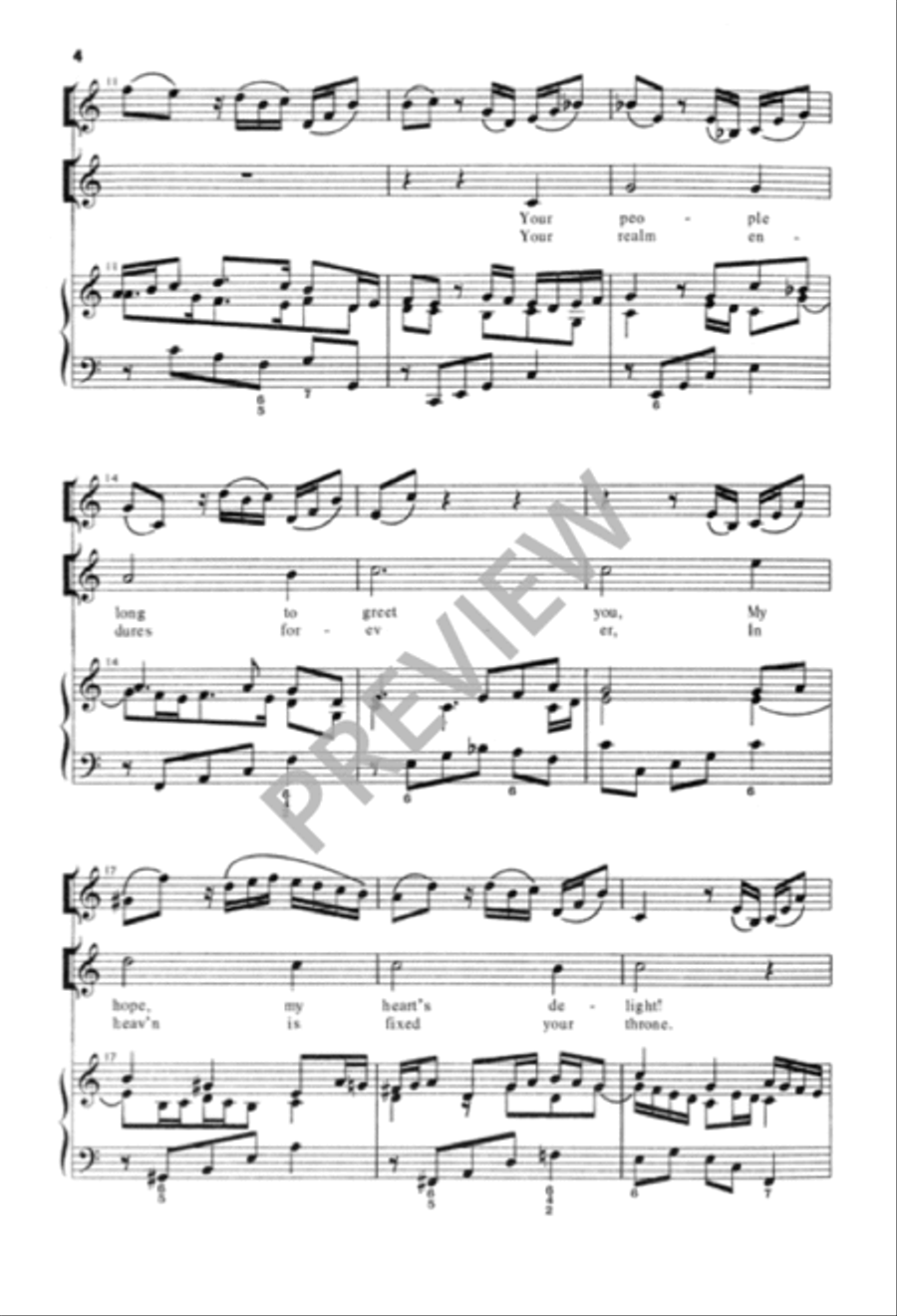 O Lord, How Shall I Meet You / O Jesus, King of Glory 4-Part scores gallery preview page 5