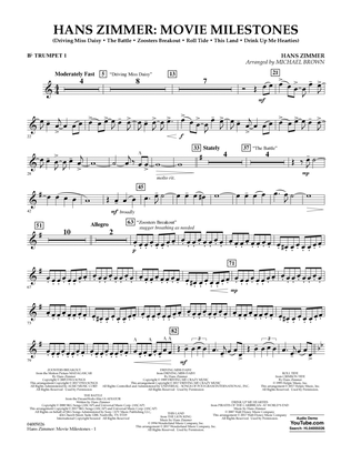 Hans Zimmer: Movie Milestones - Bb Trumpet 1
