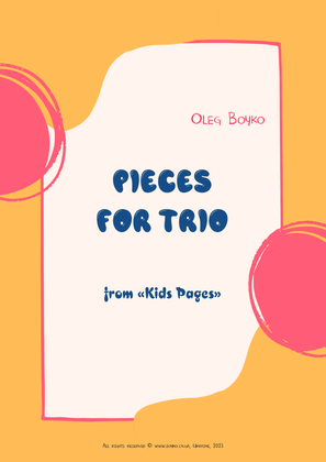 Book cover for Kids Pages - Trio Pieces - Score Only