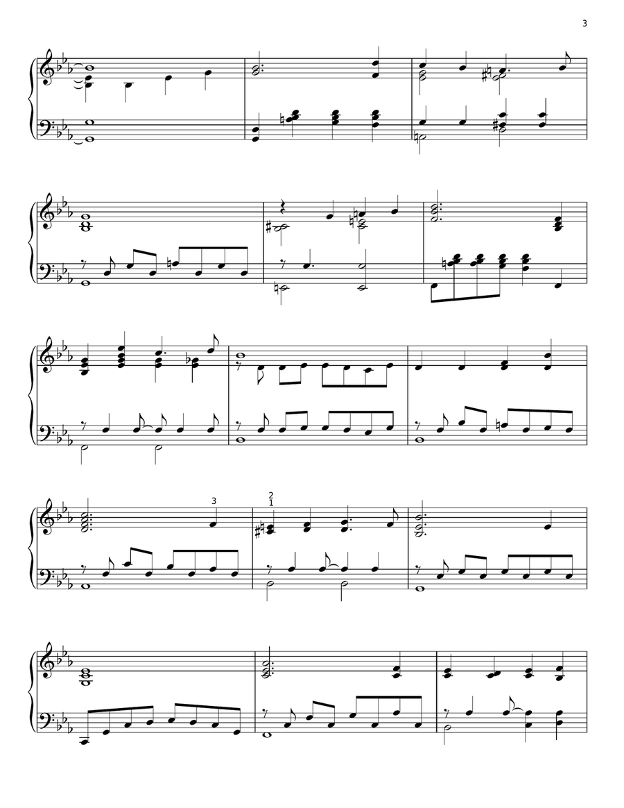 Wedding Prayer Piano Solo scores gallery preview page 3