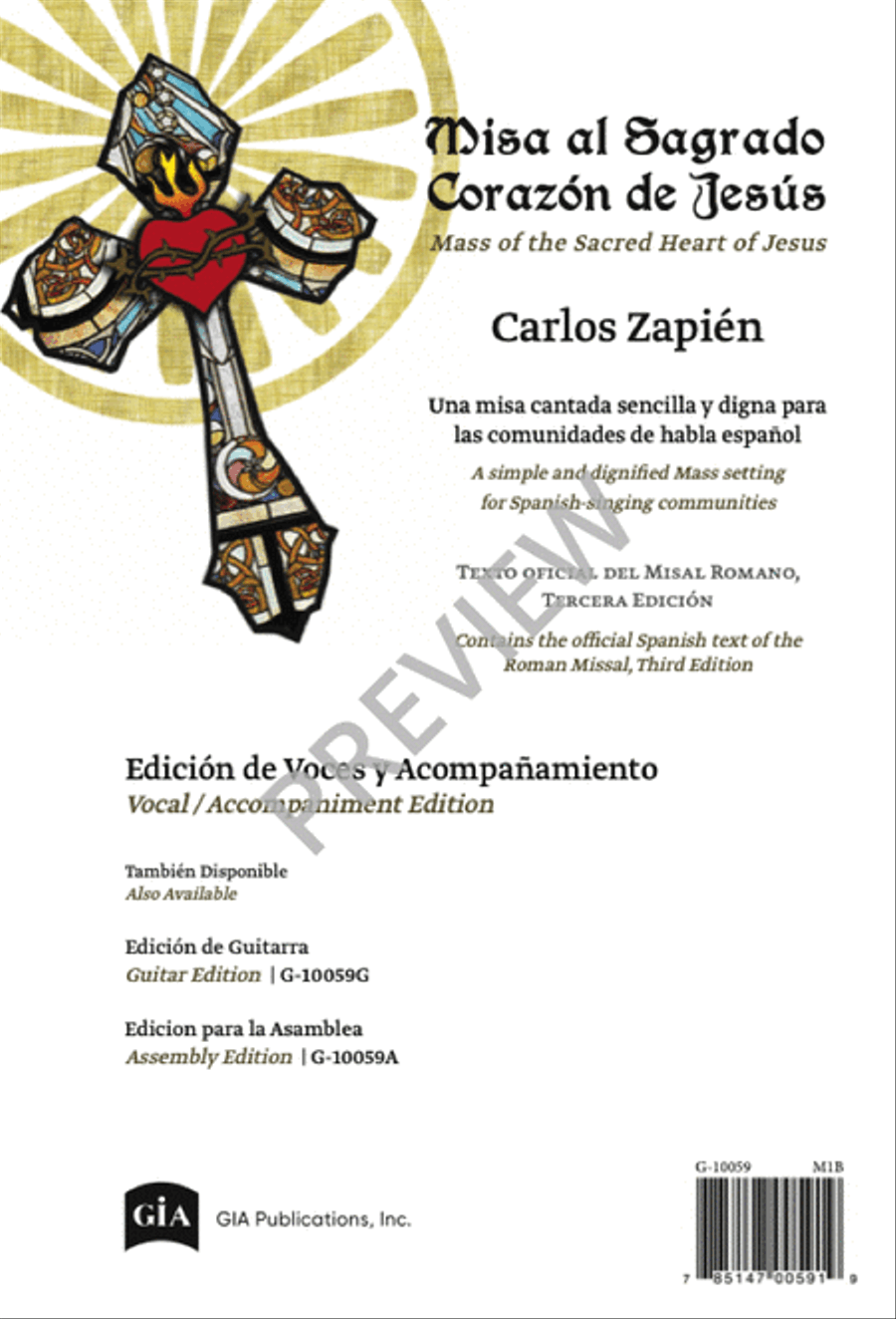 Misa al Sagrado Corazón de Jesús Unison Choir scores gallery preview page 19