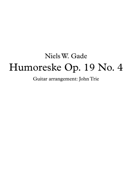 Humoreske - Op. 19 No. 4 image number null