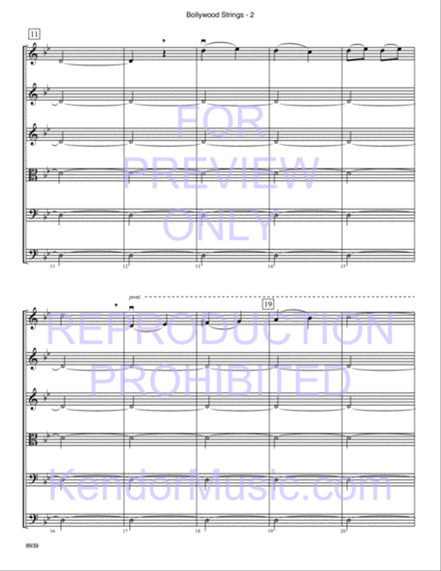 Bollywood Strings (Junior Edition) String Orchestra scores gallery preview page 3