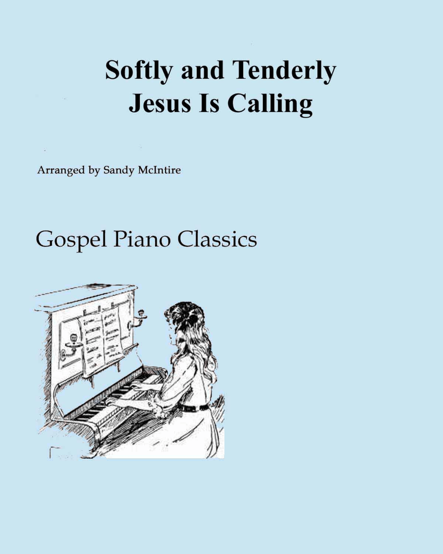 Softly and Tenderly Jesus Is Calling Piano Solo scores gallery preview page 1
