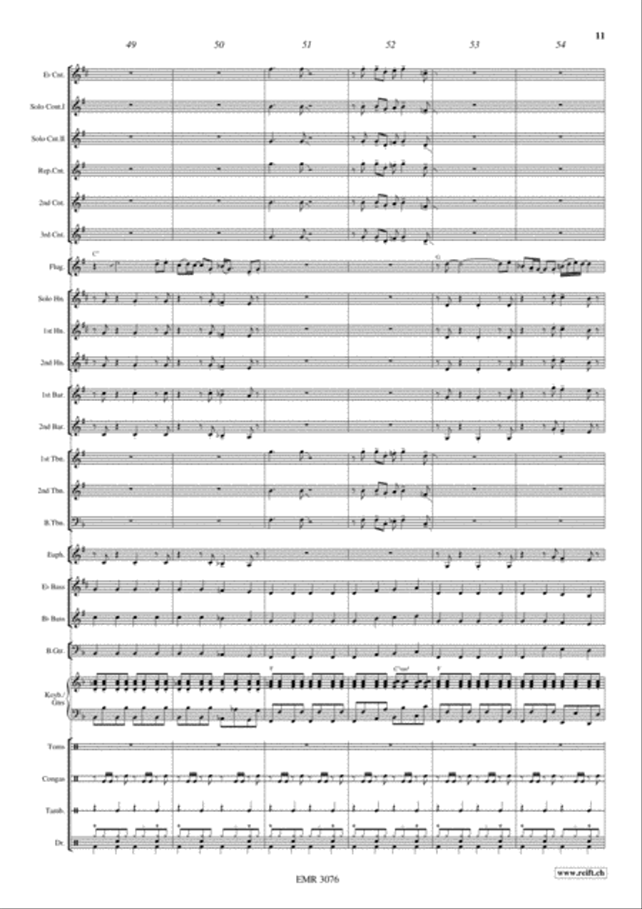 Disco Lady Brass Band scores gallery preview page 12