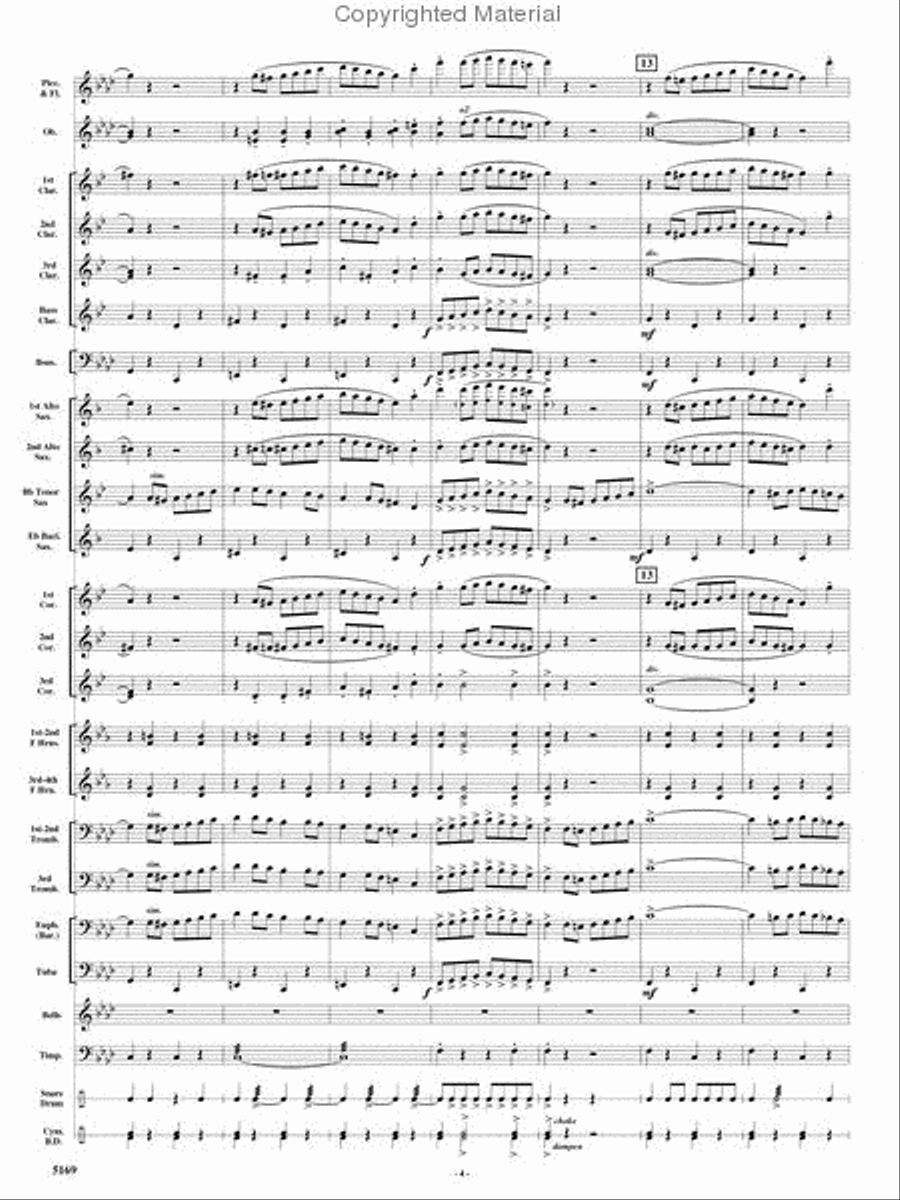 Rolling Thunder Concert Band scores gallery preview page 3