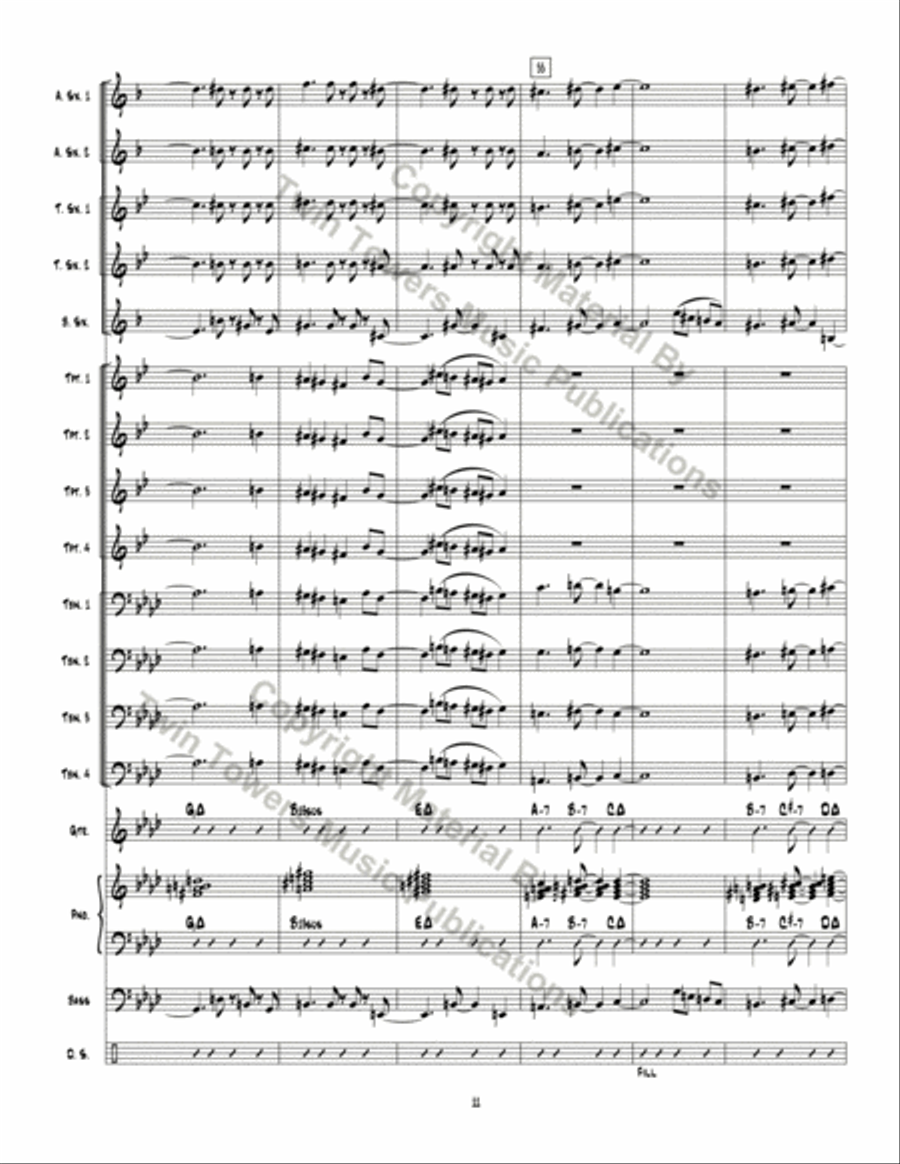 Optimistic Toasters Jazz Ensemble scores gallery preview page 12