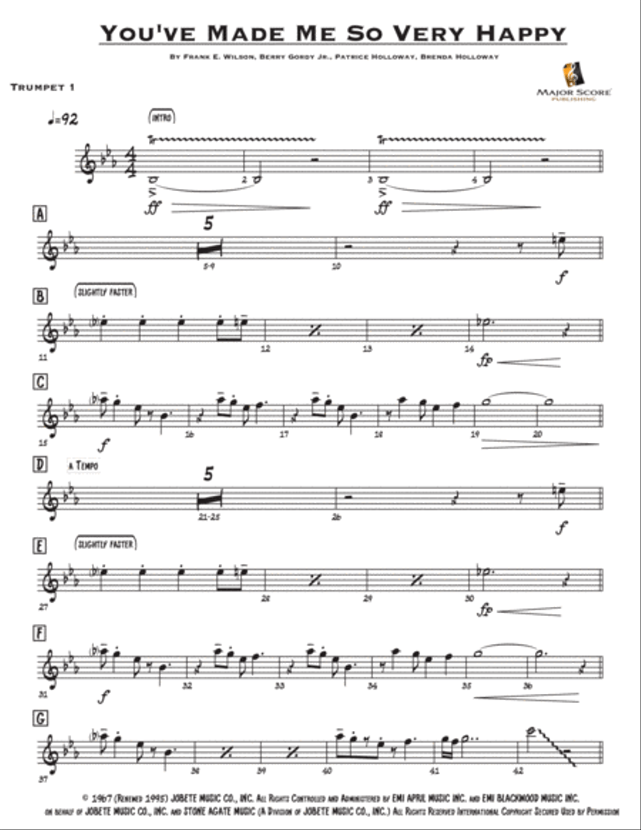 You've Made Me So Very Happy Tenor Saxophone scores gallery preview page 2