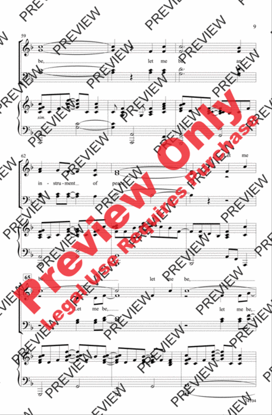 Instrument of Peace Instrument of Peace 4-Part scores gallery preview page 8