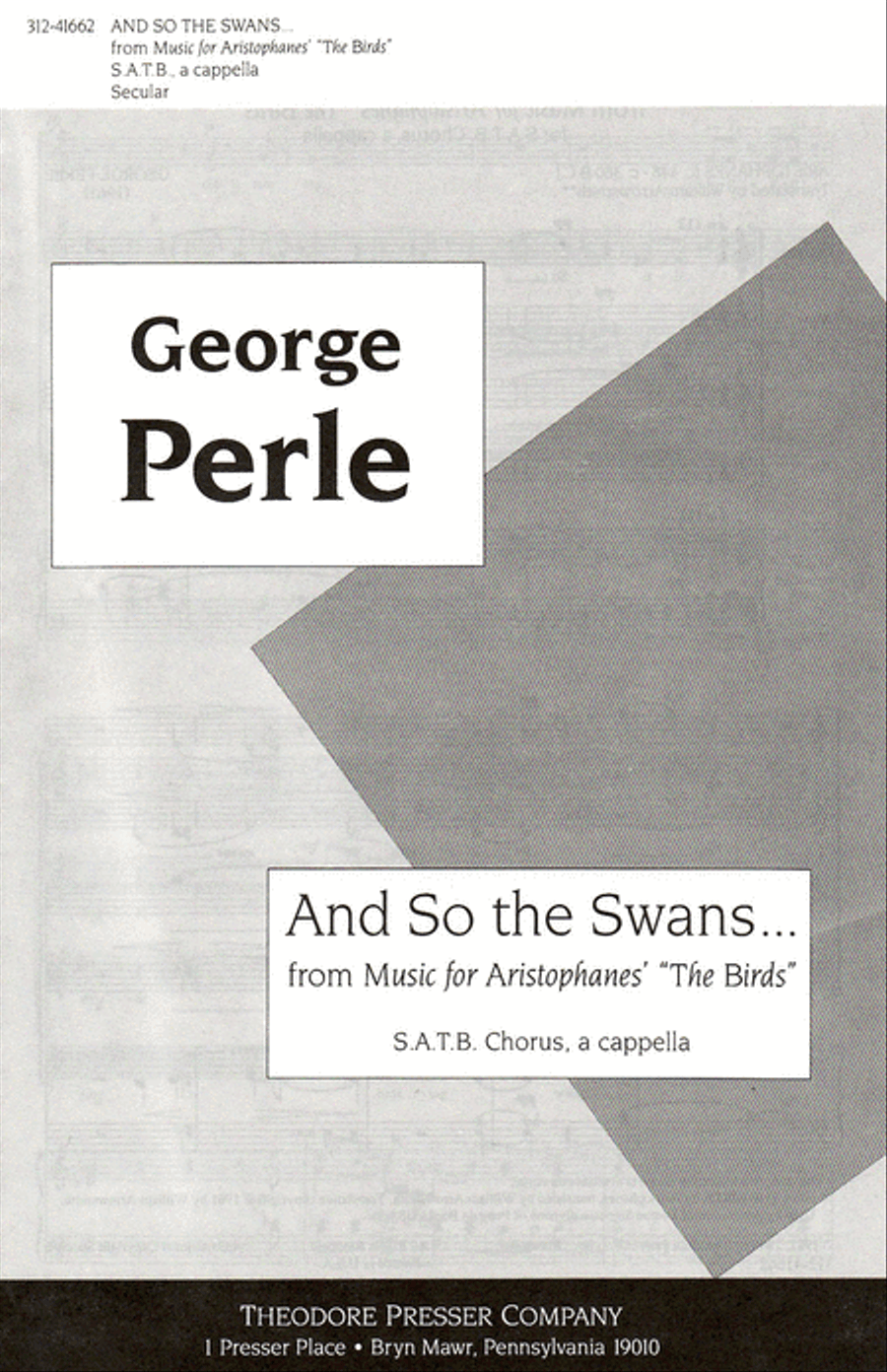 And So the Swans 4-Part scores gallery preview page 1