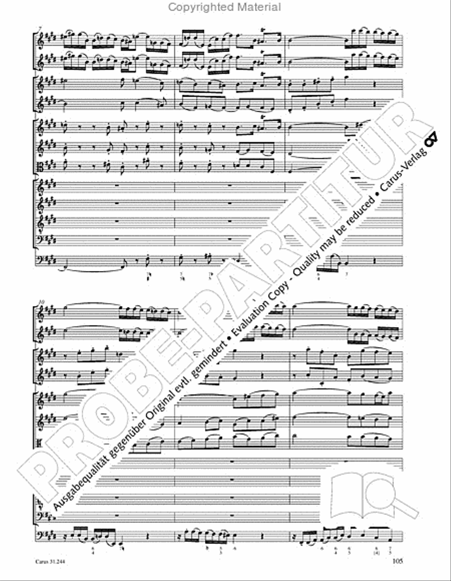St. Matthew Passion (Matthaus-Passion) 4-Part scores gallery preview page 107