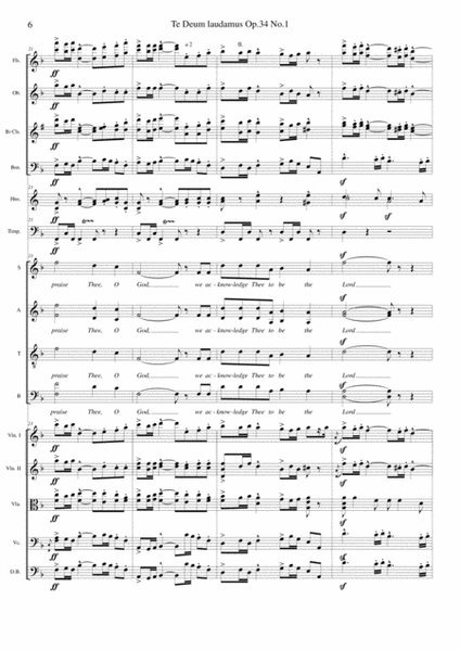 Elgar - Te Deum - Reduced Orchestration - Full Score