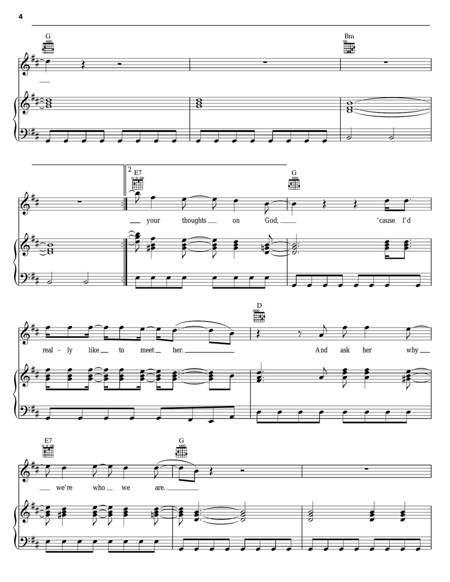 Counting Blue Cars Counting Blue Cars Piano, Vocal, Guitar scores gallery preview page 4