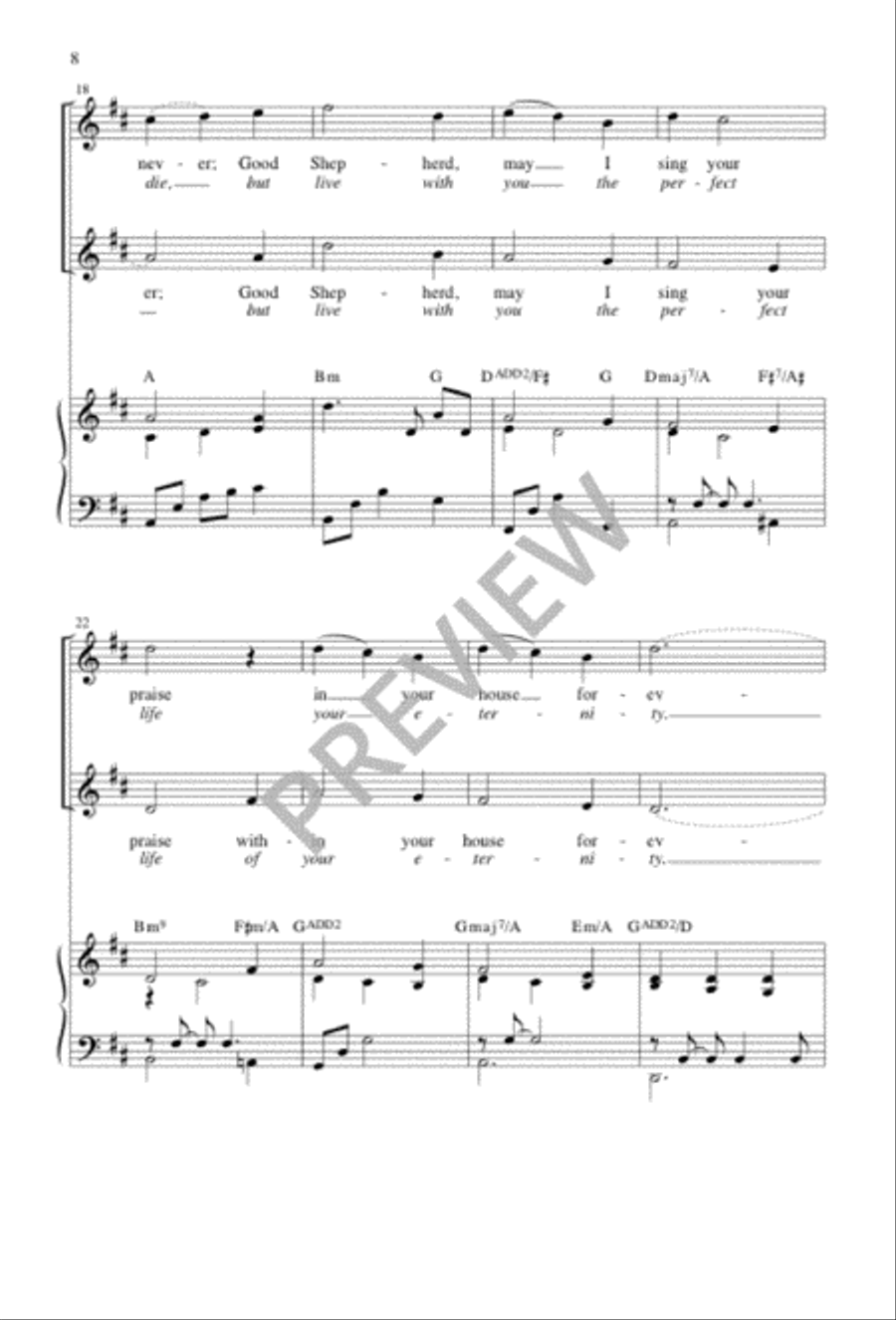 The King of Love My Shepherd Is / O Breathe on Me, O Breath of God 3-Part scores gallery preview page 9