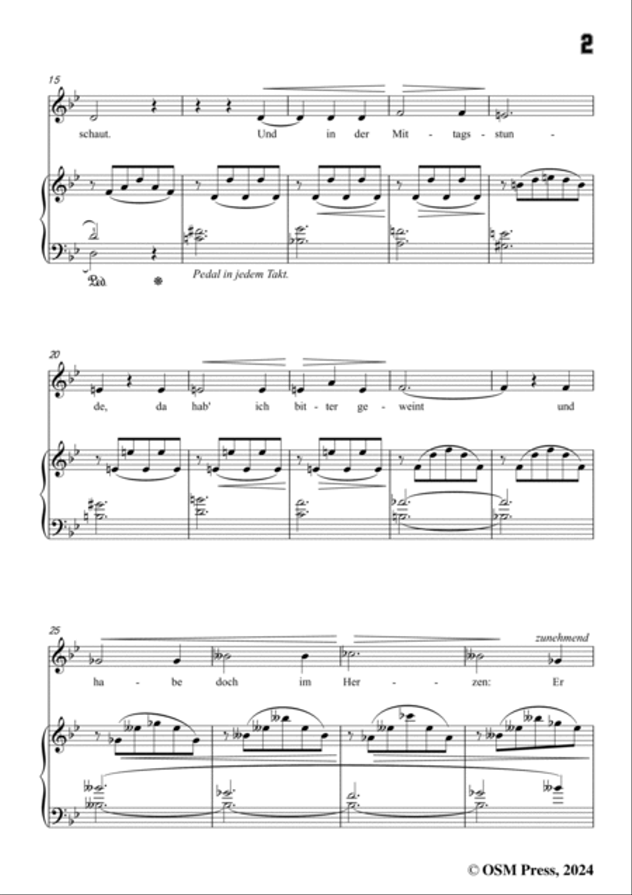 A. Jensen-Ich habe,bevor der Morgen,Op.30 No.2,in B flat Major Voice scores gallery preview page 3