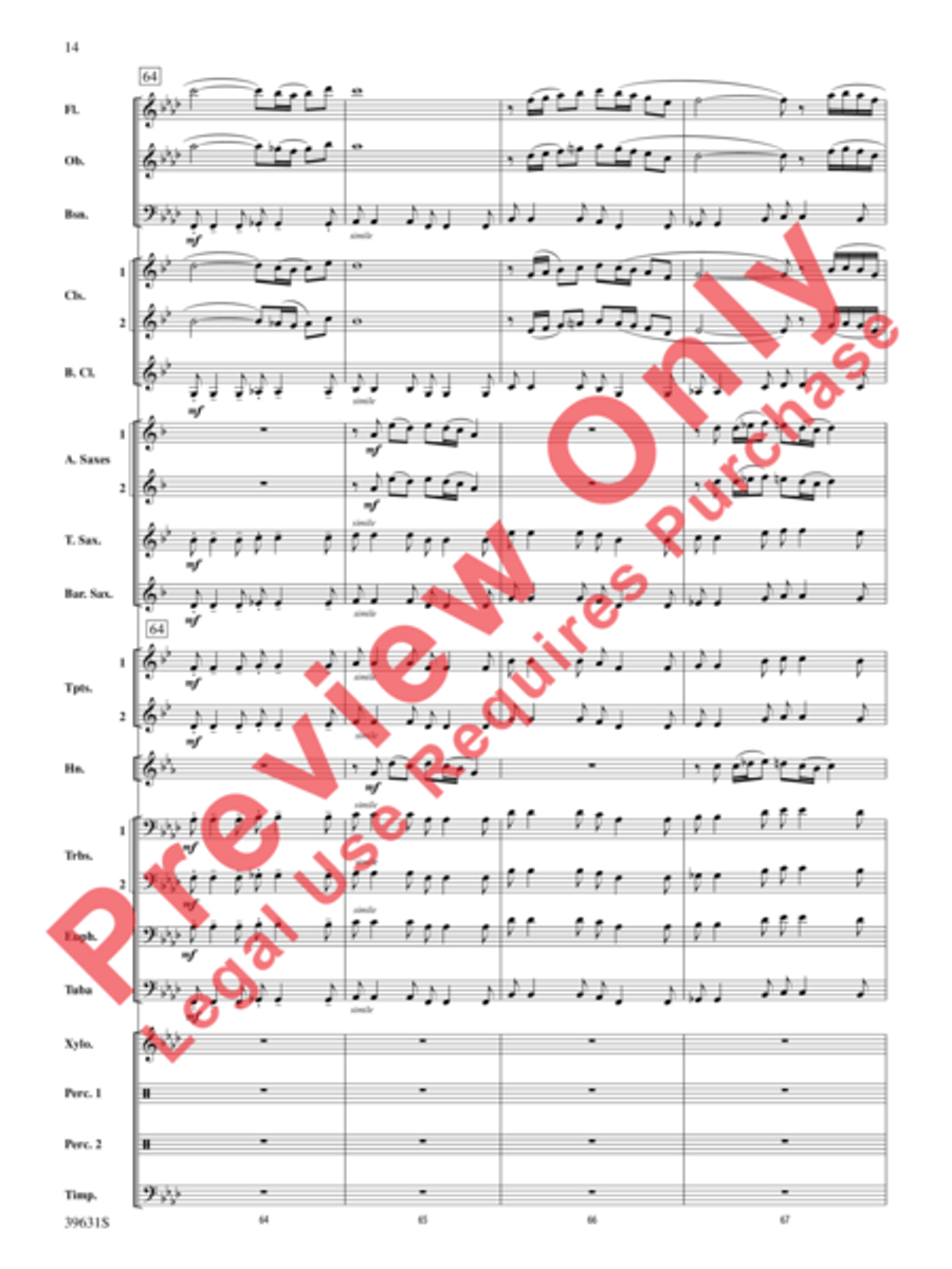 Jubilee Celebration Jubilee Celebration Concert Band scores gallery preview page 15