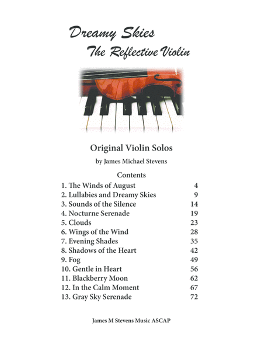 Dreamy Skies - The Reflective Violin Violin Solo scores gallery preview page 3