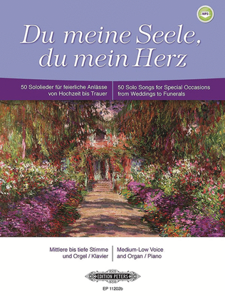 Book cover for Du meine Seele, du mein Herz for Voice and Piano/Organ (Medium/Low Voice)