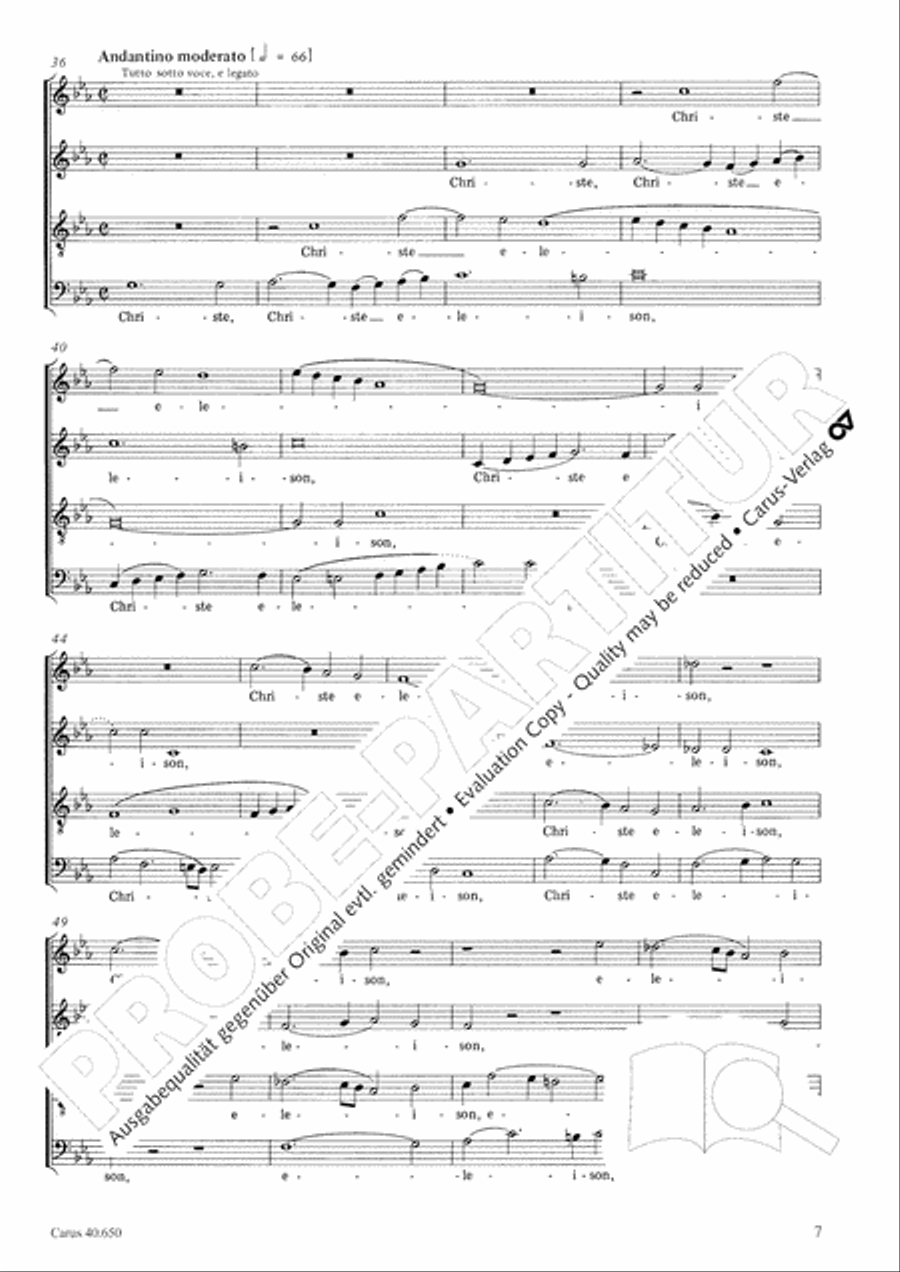 Petite Messe solennelle 4-Part scores gallery preview page 18