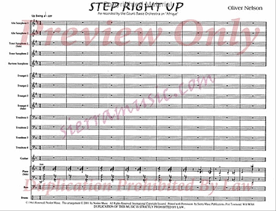 Step Right Up Big Band scores gallery preview page 2