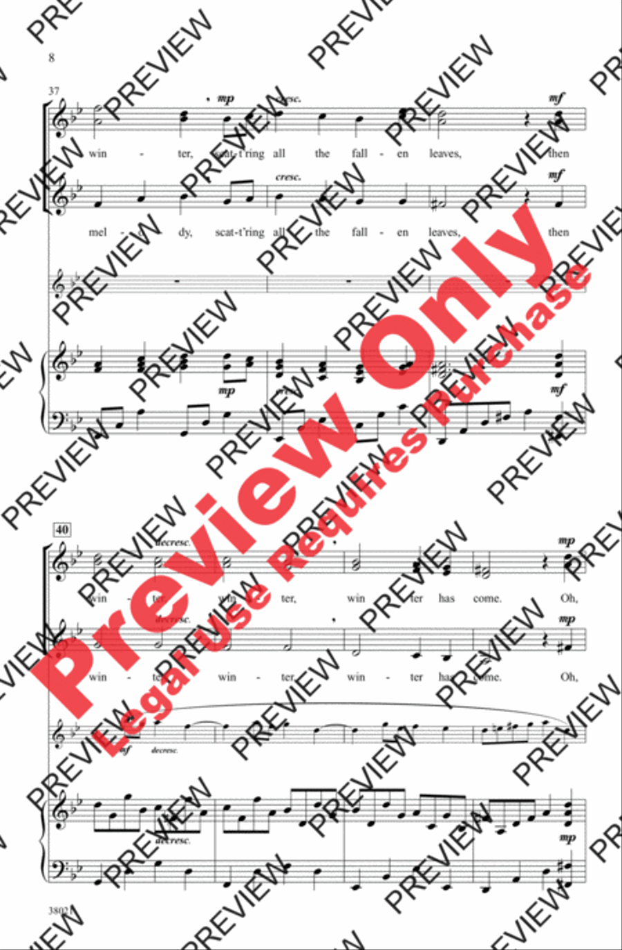 Winter Has Come Women's Choir scores gallery preview page 8