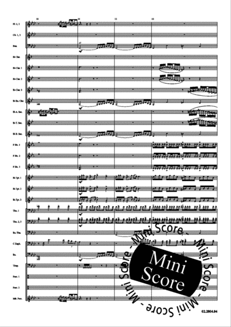 Ceremonial Fanfare Concert Band scores gallery preview page 9
