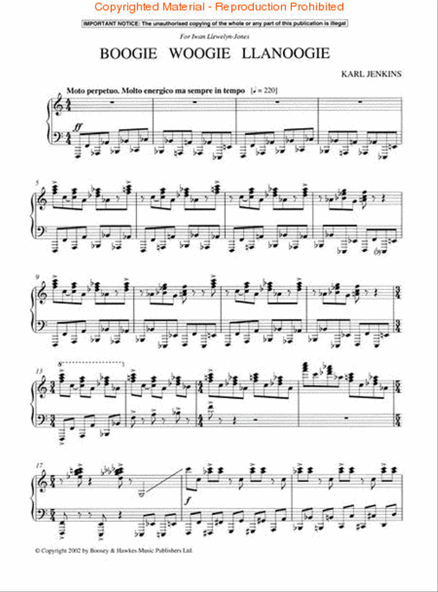 Boogie Woogie Llanoogie Piano Solo scores gallery preview page 2
