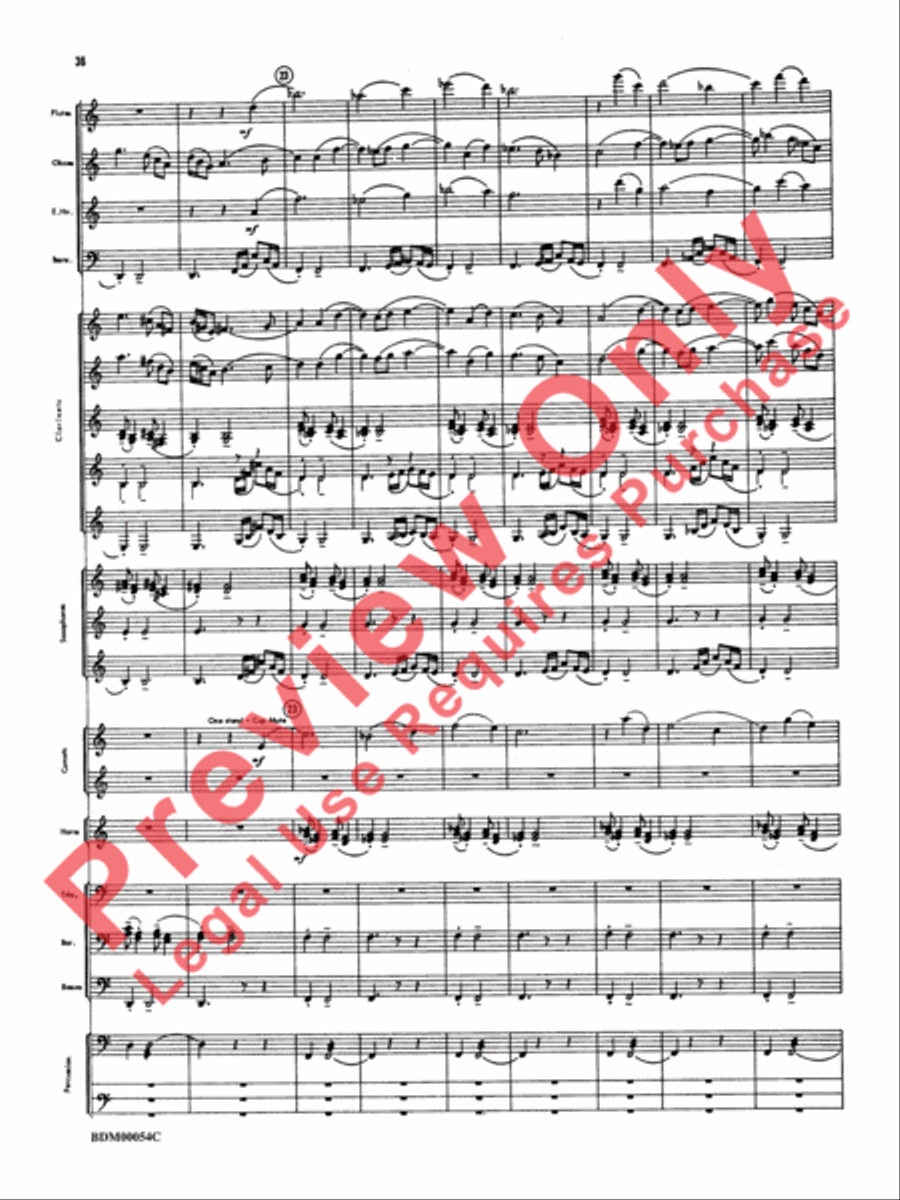 Symphonic Suite Concert Band scores gallery preview page 39