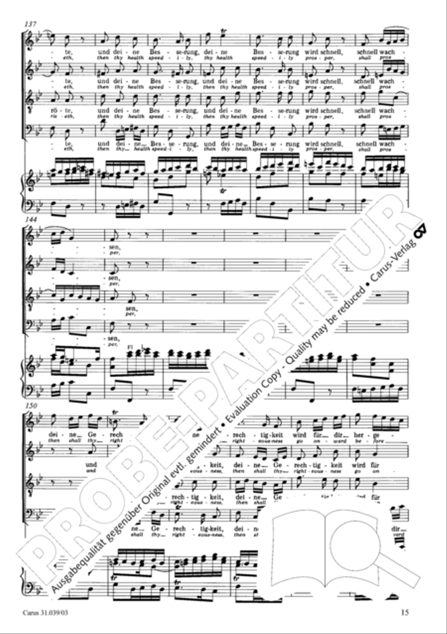 Give the hungry ones thy bread (Brich dem Hungrigen dein Brot) 4-Part scores gallery preview page 16