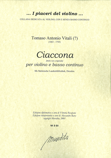 Chaconne (Manuscript, D-Dl)