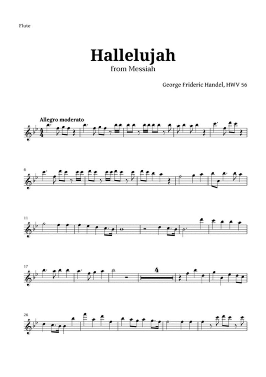 Hallelujah by Handel for Woodwind Quintet and Piano image number null