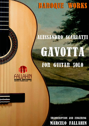 Book cover for GAVOTTA - ALESSANDRO SCARLATTI - FOR GUITAR SOLO